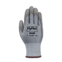 Ansell Edmont 11-627-6 Ansell Size 6 Gray HyFlex CR2 Dyneema And LYCRA Coated Work Gloves With Nylon Lining And Polyurethane Pal